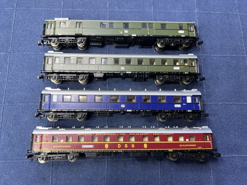 Minitrix Spur N 13309 Schnellzug DB  Nachtzug Zugset Personenwagen 4-teilig