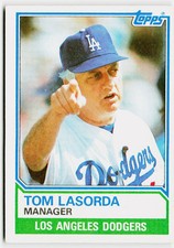 Tom Lasorda 1983 Topps #306 Los Angeles Dodgers