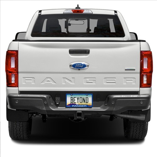 Ford Ranger Blue Carbon Fiber Look Plastic 50 States License Frame - Picture 4 of 5