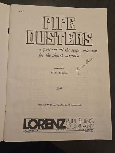 PIPE DUSTERS The Pull-Out-all-the-Stops Collection Church Organ Sheet Music B9 - Picture 2 of 8