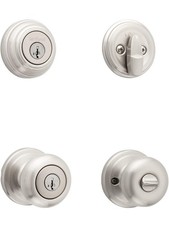 Kwikset Juno Keyed Entry Door Knob and Single Cylinder Deadbolt