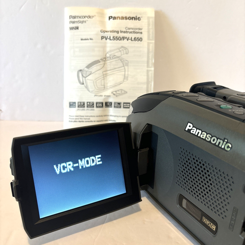 Panasonic PV-L650D Palmsight VHS-C Analog Camera Camcorder Palmcorder TESTED - Picture 8 of 14