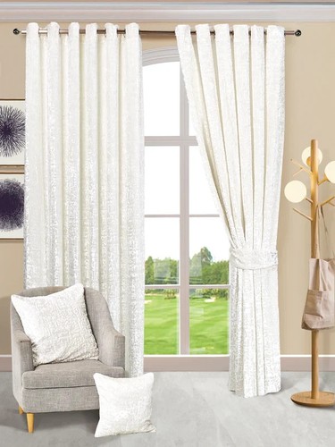 Cortinas de terciopelo de felpa de lujo anillo superior cortinas aislantes térmicos paneles de ventana - Imagen 8 de 8