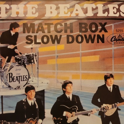 L@@k!!! BEATLES 45RPM With Picture Sleeves Rare Match Box And Slow Down #5255 - Bild 6 von 7