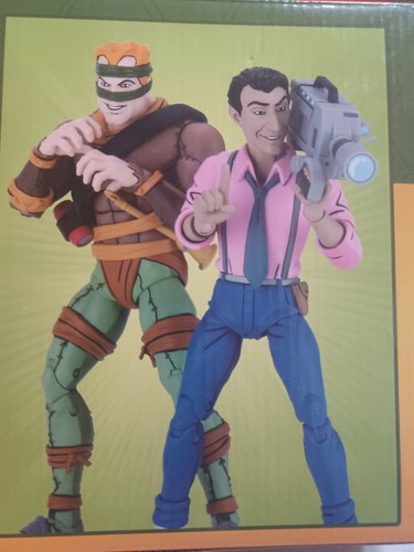 PAQUETE DE DOS TORTUGAS NINJA RAT KING VERNON TMNT NECA ANIMADO SELLADO VENDEDOR DE EE. UU. - Imagen 5 de 10