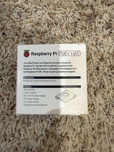 Raspberry Pi PoE+ HAT for Raspberry Pi 4B/3B+ W/Controllable Brushless Fan DC 5V - 第 5/6 張圖片