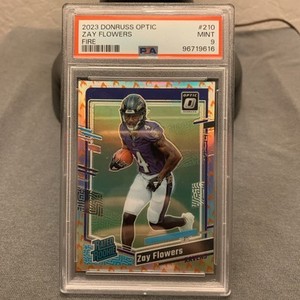 2023 Panini Donruss Optic - Rated Rookie Zay Flowers #210 Fire Prizm (RC)