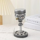 Office Home Decor Figurine Carving Piston Skull Face Skull Man Head Statue