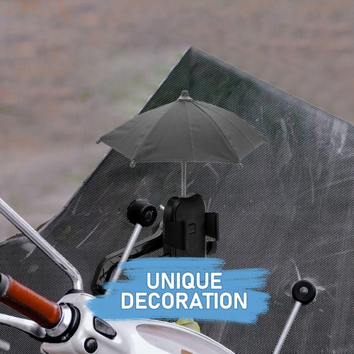 Phone Umbrella with Suction Cup Travel Mini Mobile Cell Sun Shade - Photo 6 sur 12