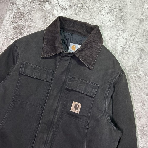 Manteau traditionnel CARHARTT années 90 L noir populaire marron vintage 1999