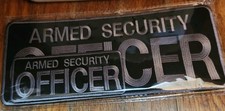 ARMED SECURITY OFFICER embroidery patches 4x10 and 2x5 Free Shipping
