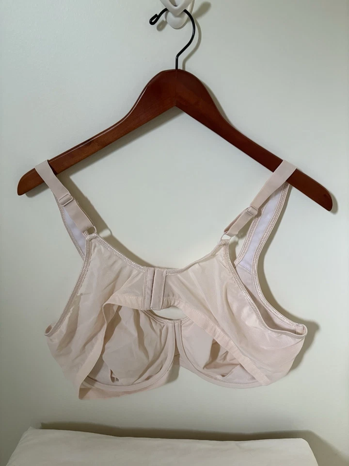 Sujetador Breezies 46C con aros diamante brillo sin forro soporte duna beige A561419 Foto 4 de 4