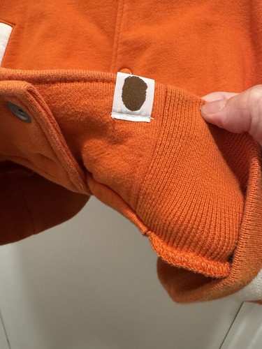 Orange A Bathing Ape BAPE Sta OG Varsity Jacket Size L, from NIGO era - Picture 8 of 11