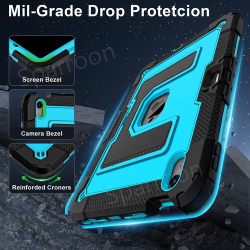 For iPad Mini A17 Pro Mini 6 8.3" Air M2 M3 11" 2025 Heavy Duty Case with Strap - 第 33/120 張圖片