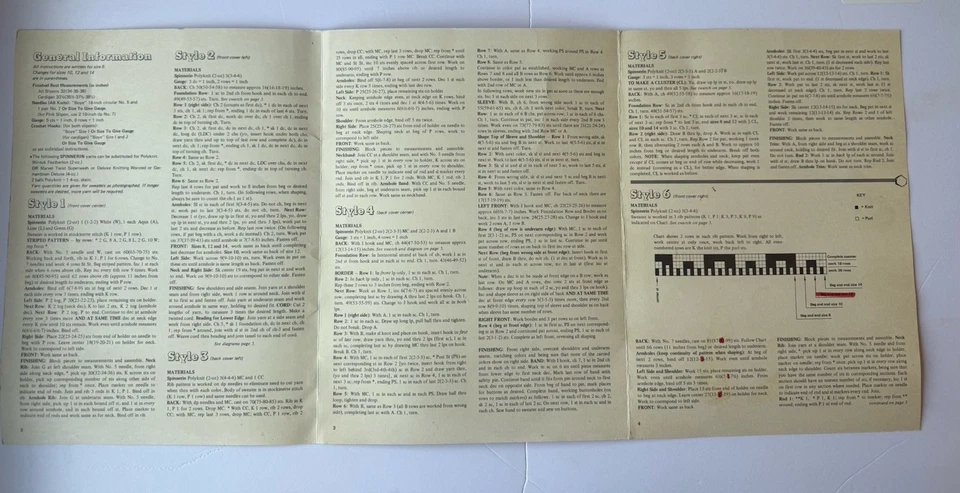 Rare 1973 Spinnerin Hook & Needle Co Knitting Crochet Pattern Minibook 340 - Image 3 of 4