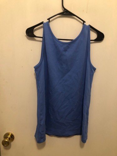 Camiseta sin mangas Lands End para mujer mediana 10-12 azul - Imagen 2 de 2