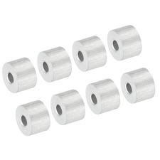 50 Pcs 1/16"/1.5mm Wire Rope Stop Sleeve,Aluminum Crimping Loop Sleeve,Silver