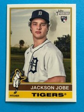 Jackson Jobe 2025 Topps Heritage (RC,SP) Rookie Chrome Card #389 Detroit Tigers