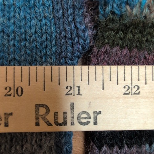 Vintage Peruvian Connection Sweater Mens Medium Alpaca Geometric AOP Grandpa - Picture 7 of 9