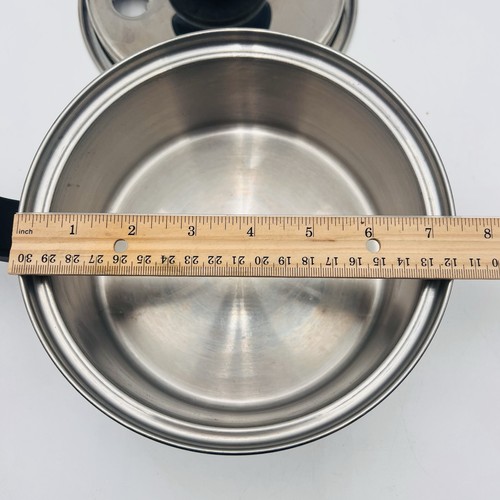 Royal Prestige 7,5” Olla Sartén 1,5 Qt 7 Capas Titanio Cobre Aleación Inoxidable EE. UU. - Imagen 13 de 14