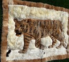 Alpaca Connection Peru Alpaca Fur Tiger Rug 48” x 65” (4ft x 5ft, 5in) AS IS
