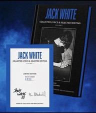 🔵 PRESALE Jack White SIGNED BOOK Collected Lyrics & Selected Writing Volume 1