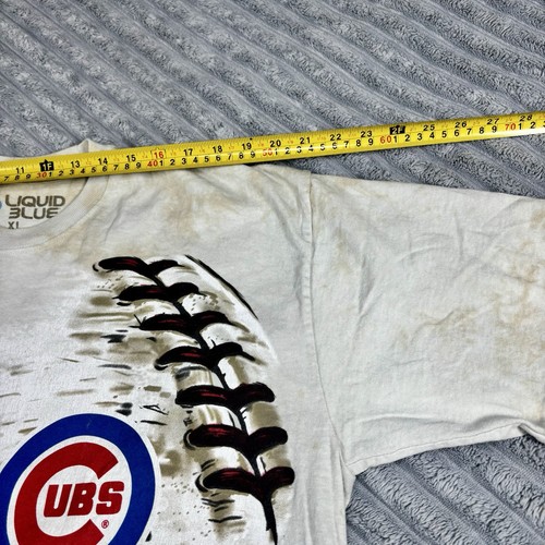 Estampado gráfico de béisbol azul líquido para hombre talla XL Chicago Cubs - Imagen 3 de 8
