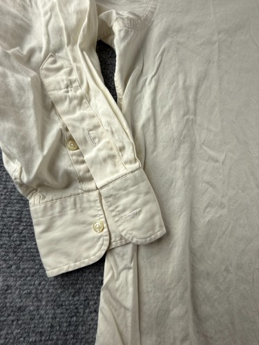 Gitman Bros Pinpoint TTX Button-Down 15.5 33 USA Oxford Cotton Ivory Men Shirt - Picture 4 of 20