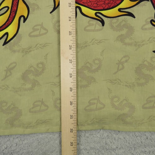 VTG Johnny Blaze Shirt Mens XXL Y2K Camp Dragon Flames Fire Wu Tang Streetwear - Picture 12 of 13
