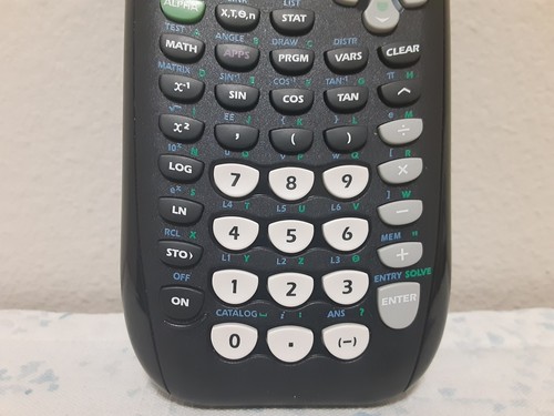 Texas Instruments Ti-84 Plus Calculator With Cover Black Tested Pre-Owned - Picture 6 of 15