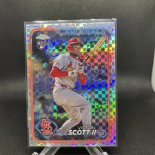 2024 TOPPS CHROME UPDATE X-FRACTOR VICTOR SCOTT II RC ST. LOUIS CARDINALS #USC48