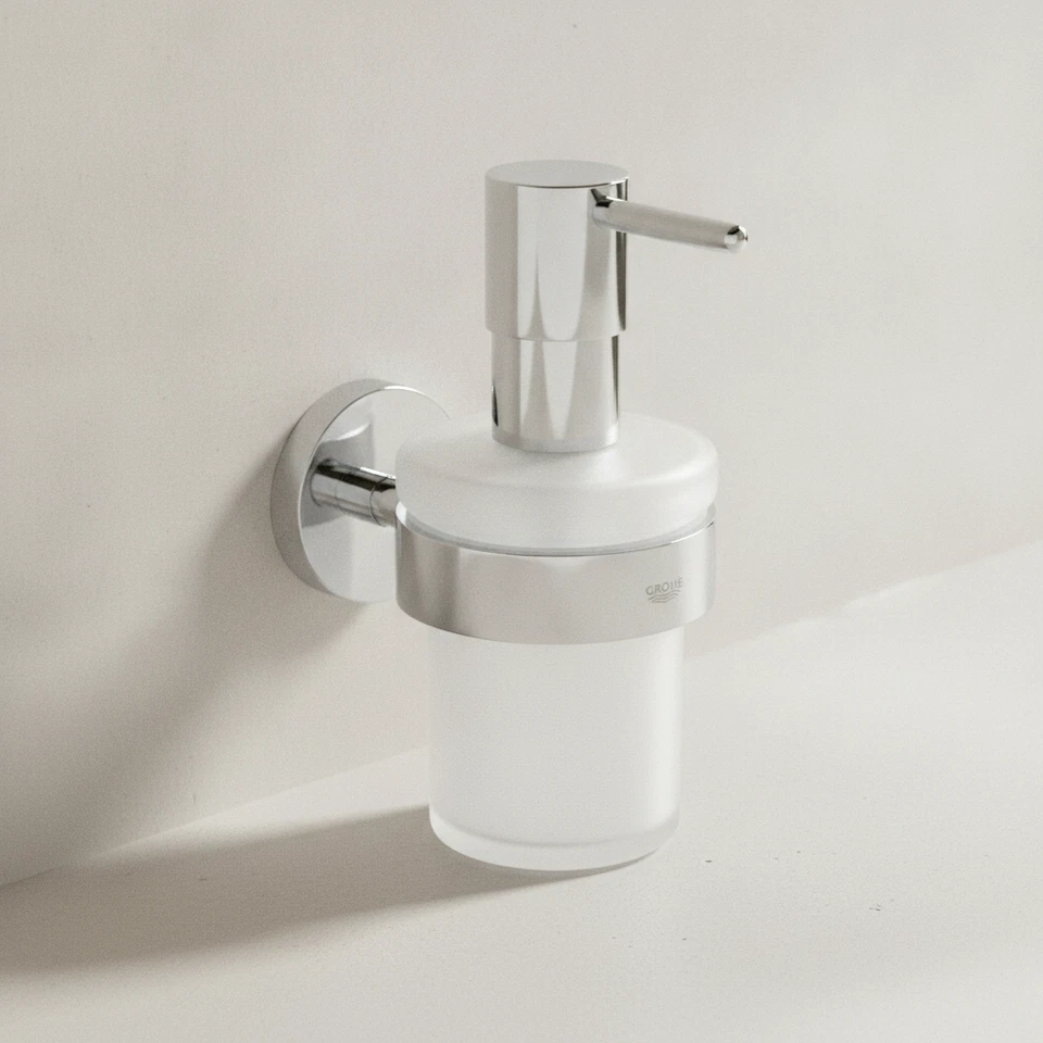 Grohe Essentials Dispensador de jabón con soporte mural Chrome, 40448001 - Imagen 1 de 1