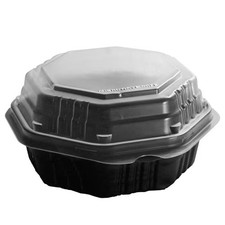 Solo 806011-PP94 Octaview Hinged 6" x 6" Take Out Container - 200 / CS