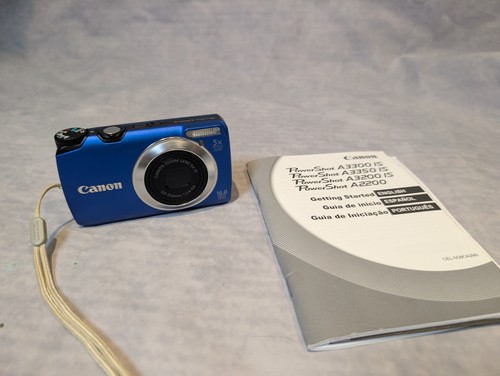 Canon PowerShot A3300 IS 16MP Kompakt-Digitalkamera - Blau getestet funktioniert
