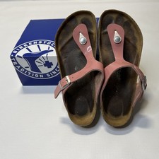 Birkenstock Gizeh Brushed Flamingo Birko-Flor Sandals Vegan Reg 40 US 9 - 9.5