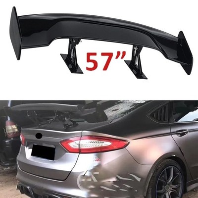 For Ford Mondeo Rear Trunk Spoiler Lip Wing Matte Black Color Upper 57inch