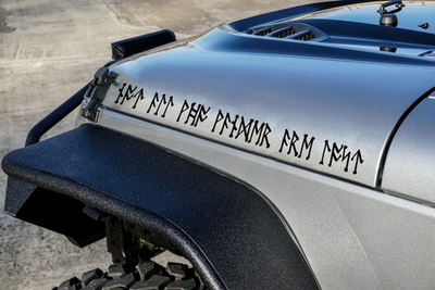 #ad #ad Not All Who Wander Are Lost in Viking Futhark V5 Runes Vinyl Decal Norse Nordic $47.99