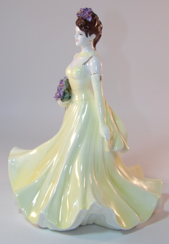 Estatuilla Coalport 8 1/2" Edición Limitada Flor Damas Colección Querido Iris Excelente - Imagen 4 de 8