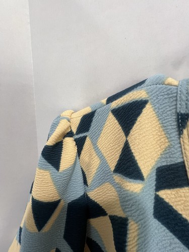Lularoe geometrisches Fit and Flare Kleid Größe 3XL Stretch knielang, Reißverschluss hinten - Bild 4 von 8