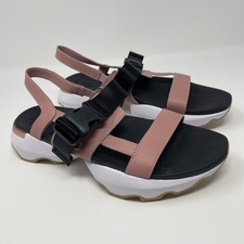 Sorel Women's Kinetic Impact Comfort Strappy Sandals Pink Black White Size 9.5