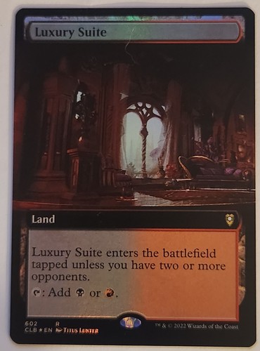 FOIL Luxury Suite MTG CLB  Extended  NM Rakdos Dual Rare Battle Bond Land - Picture 2 of 5