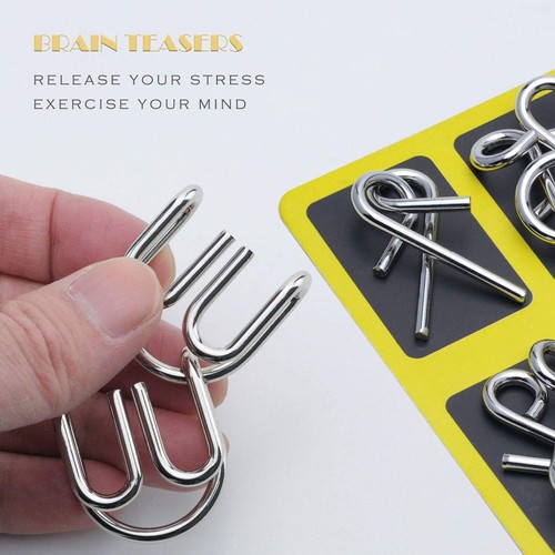 KAILIMENG Metal Puzzle, Brain Teaser Wire Puzzle for Adults and Kids -... - Picture 2 of 5