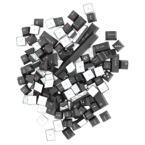 PBT Keycaps Ergonomic Design Oil Resistant Not Fade Personality 128 Key Video FY - Afbeelding 18 van 22
