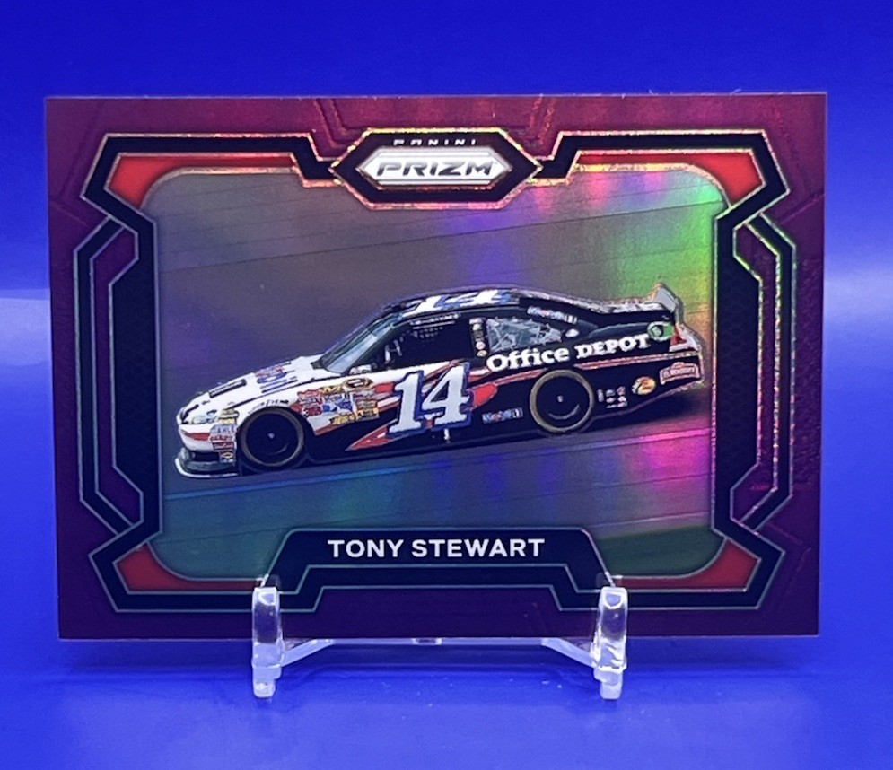 Tony Stewart 2024 Panini Prizm Racing Purple Prizm SP #6 /99