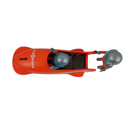 Playmobil 3807 Bobsled Viessmann 2 Man W Helmets Rare Vintage Zip Toys - Picture 3 of 7