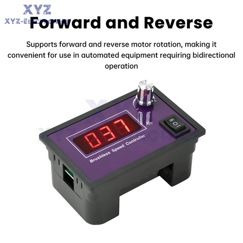 10-55V15A Brushless DC Speed Controller 3-Phase Motor Controller Forward/Reverse - Picture 9 of 24