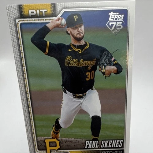 🔥2026 Topps Update Series Paul Skenes #100 Pittsburgh Pirates Baseball Card🔥