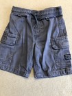 Nautica Cargo Shorts Kids Boy's Youth Size Medium (5) Navy Blue Elastic Waist