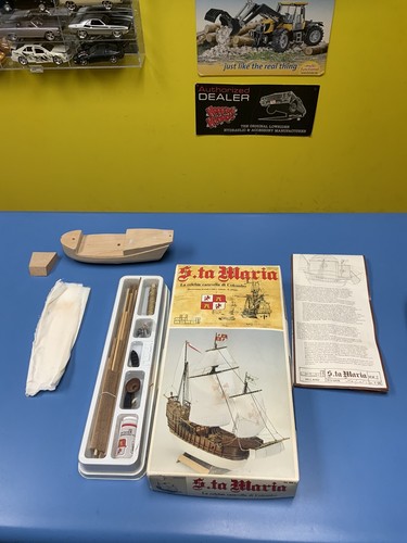 C.Mamoli Mini S.ta Maria Wood Ship Model No. MM 2 - Picture 3 of 9