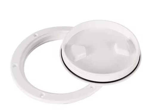 Boat Marine Deck Plate 6'' Twist-N-Lock Waterproof Hatch Access Cover White - Picture 5 of 5